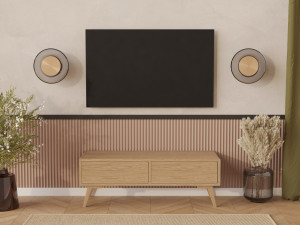 Holz TV Schrank 120 x 45 cm