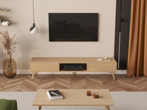 Moderne Eichen-TV-Schrank 200 cm