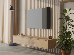 Meuble TV suspendu moderne 180 cm