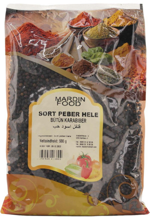 Sort Peber - Hele 500 gr.