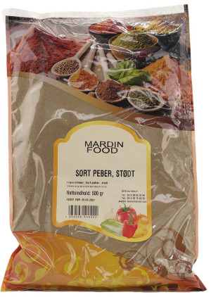 Sort Peber - Stødt 500 gr.