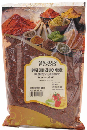Knust Chili Sød 500 gr.