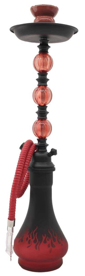 Vandpibe Rød Flamme - 55cm