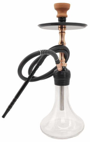Vandpibe Med Klar Glas - 55cm
