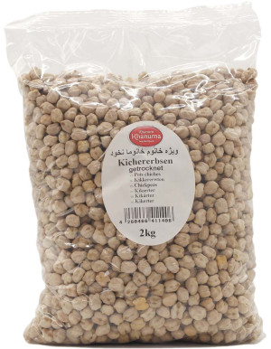 Khanuma Ristede Kikærter 2kg/u-salt