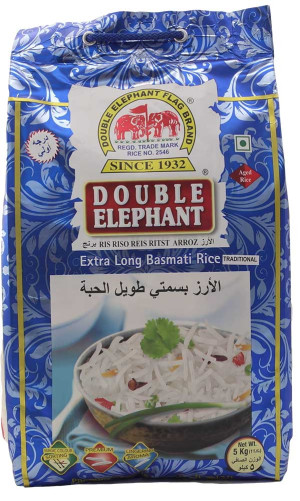 Double Elephant Basmati Ris - 5kg