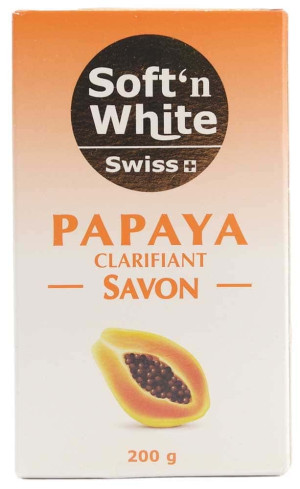 Soft'n White Papaya Soap 200gr
