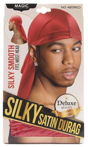 Silky Satin Durag - Red (deluxe)