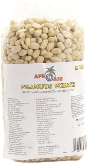Afroase Hvide Peanuts 1kg