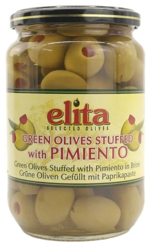Elita Grønne Oliven M.peberfrugt 700gr