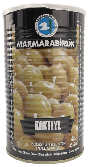 Marmarabirlik Kokteyl Grønne Oliven 800gr