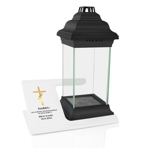 Lampion z dedykacją dla brata na grób