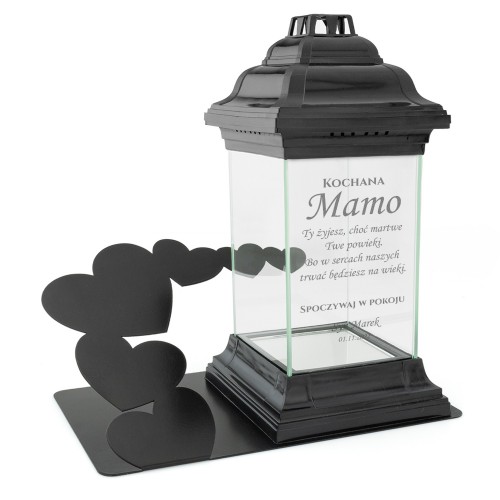 Znicz lampion dla MAMY kapliczka z grawerem