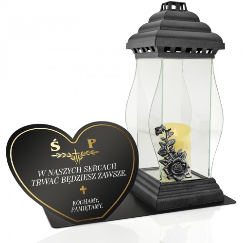 Duży lampion LED z nadrukiem dedykacji