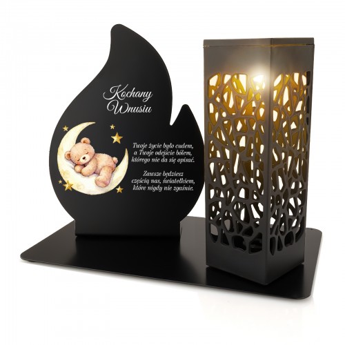 Lampion ledowy solarny z dedykacją dla WNUCZKA