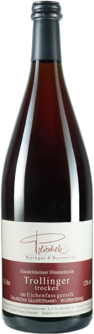 2021 Trollinger trocken "Eichenfass" 1,0 L - Weingut Politschek