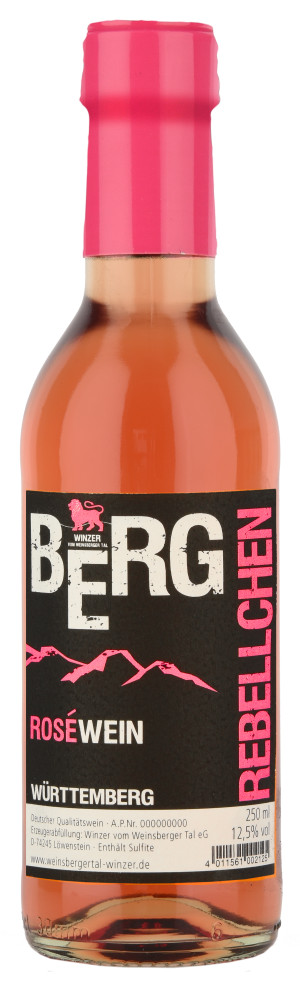 Roséwein 0,25 L - "BergRebellchen"