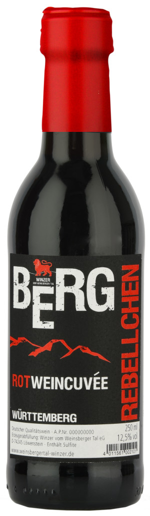Rotweincuvée 0,25 L "BergRebellchen"