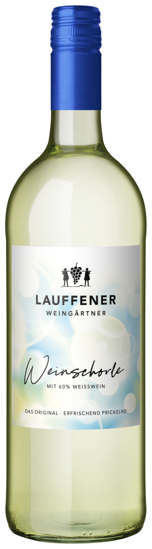 Weinschorle 1,0 L mit 60 % Weisswein, Literflasche