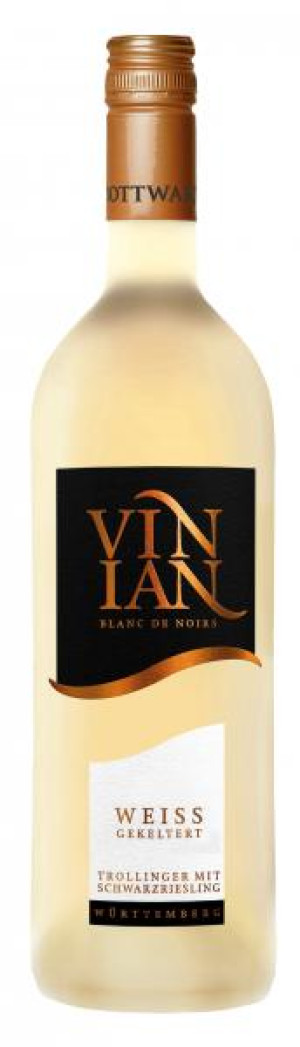 2024 "Vinian" weiss gekeltert lieblich 0,75 L Trollinger & Schwarzriesling