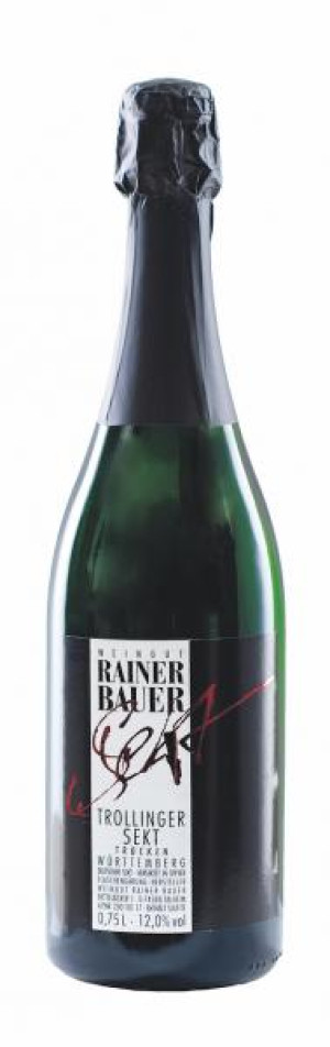2021 Trollinger Sekt trocken 0,75 L - Weingut Rainer Bauer