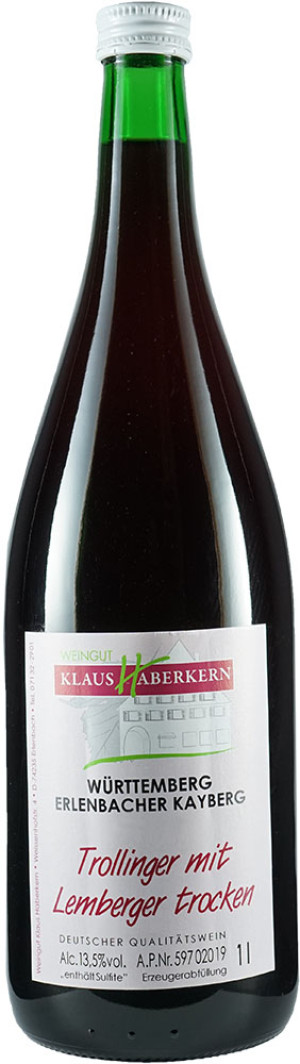 2024 Trollinger mit Lemberger trocken 1,0 L - Weingut Haberkern