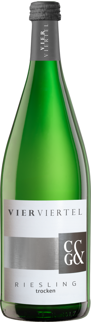 2024 Riesling trocken "VierViertel" 1,0 L - Cleebronn-Güglingen