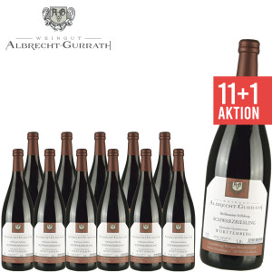 11+1 Schwarzriesling halbtrocken 1,0 L - Weingut Albrecht-Gurrath