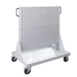 Werkzeug-Lochwand-Rollwagen mit 4 Lochplatten (2...