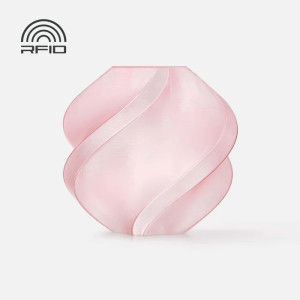 Bambu Lab PETG Transluzent (Rosa transluzent 32200, Filament mit Spule)