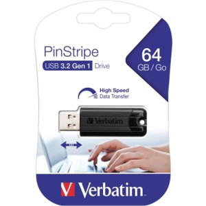 Verbatim PinStripe USB Stick 3.0 (64 Gb)