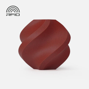 Bambu Lab PETG-CF Filament (kohlefaserverstärkt) (Ziegelrot #9F332A, Filament mit Spule)
