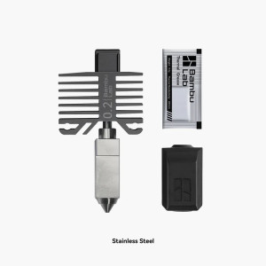 Bambu Lab Hotend mit Düse für P1-Serie und X1C (0,2mm, Edelstahl)