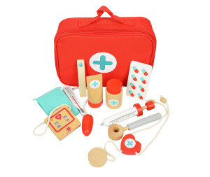 Drewniany Zestaw Małego Doktora Pierwsza Pomoc4iQ 4iQ