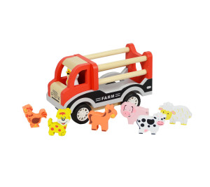 Zestaw Drewniany Farma Ciężarówka Ze Zwierzętami4iQ 4iQ