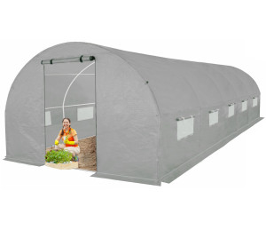 Tunel Szklarniowy 24m2 Premium Grey 3x8m Grube Rurki 25mm4iQ Group 4iQ