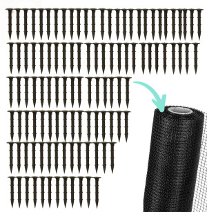 100 Szt. Kołki Kotwy Do Mocowania Agrowłókniny Siatki Na Krety4iQ 4iQ