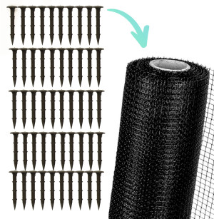 50 Szt. Kołki Kotwy Do Mocowania Agrowłókniny Siatki Na Krety4iQ 4iQ