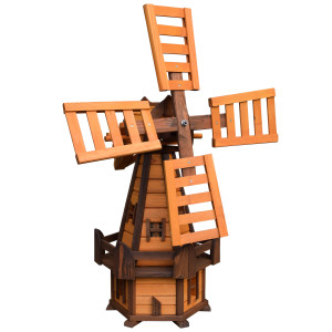 Wiatrak Ogrodowy Ozdobny Zefir Mały Jasny Brąz4iQ Group 4iQ