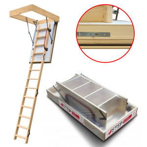 Drewniane Schody Strychowe Extreme 120x60 H-305 76mm4STEP 4STEP