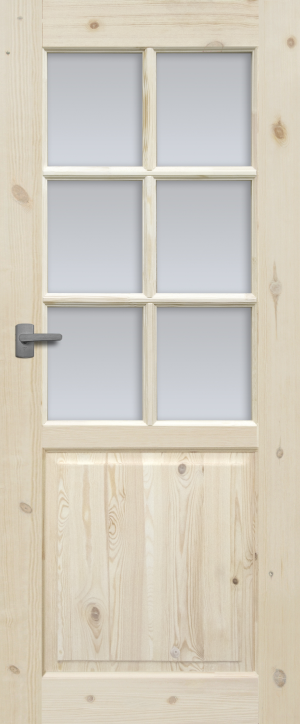 Drzwi Sosnowe, Sęczne - Lugano Wersja 6s - Seria Classic - Drzwi Wewnętrzne Drewniane4Porte 4Porte