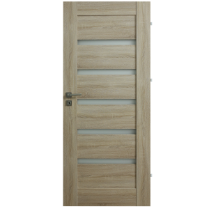 Drzwi Z Płyty Mdf - Maxim Dąb Sonoma Przeszklone - Okleina 3d Imitująca Drewno - Drzwi Wewnętrzne4iQ Group 4iQ