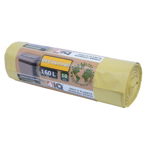Supermocne Worki Ogrodowe żółte Na Plastik 160l 10szt4iQ Group 4iQ