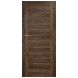 Drzwi Z Płyty Mdf - Magma Orzech Nevada Pełne - Okleina 3d Imitująca Drewno - Drzwi Wewnętrzne4iQ Group 4iQ