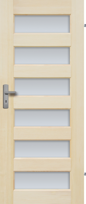 Drzwi Sosnowe, Bezsęczne - "manhattan" 6s - Seria Fog - Drzwi Wewnętrzne Drewniane4Porte 4Porte