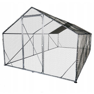 Metalowa Klatka Dla Drobiu Kurnik 3x6x2m 4iq Rurki 19mm4iQ Group 4iQ