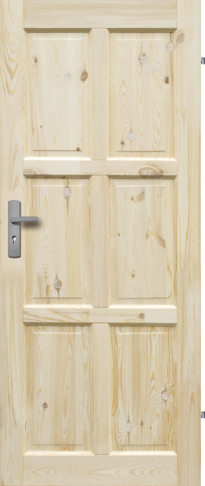 Drzwi Sosnowe, Sęczne - Czapla Pełne - Seria Classic - Drzwi Wewnętrzne Drewniane4Porte 4Porte