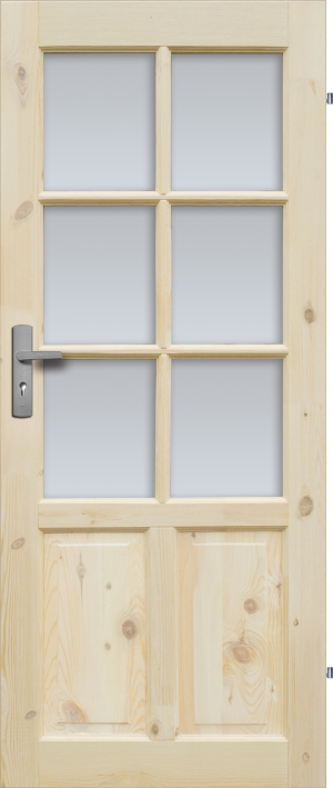 Drzwi Sosnowe, Sęczne - Czapla Wersja 6s - Seria Classic - Drzwi Wewnętrzne Drewniane4Porte 4Porte
