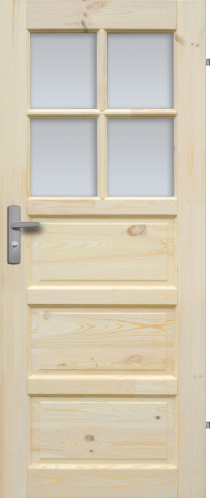 Drzwi Sosnowe, Sęczne - Iława Wersja 4s - Seria Classic - Drzwi Wewnętrzne Drewniane4Porte 4Porte