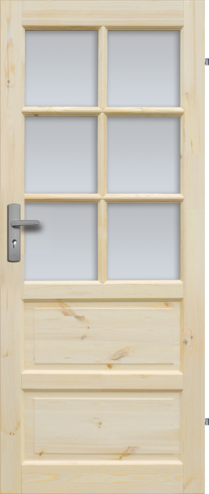 Drzwi Sosnowe, Sęczne - Iława Wersja 6s - Seria Classic - Drzwi Wewnętrzne Drewniane4Porte 4Porte